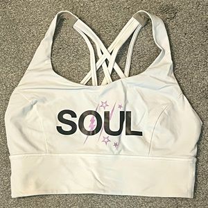 Lululemon Free To Be Serene Long Line Bra With Soul Stars